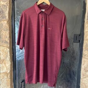 Greg Norman Collection Red Polo Shirt Classic Style Great Shape